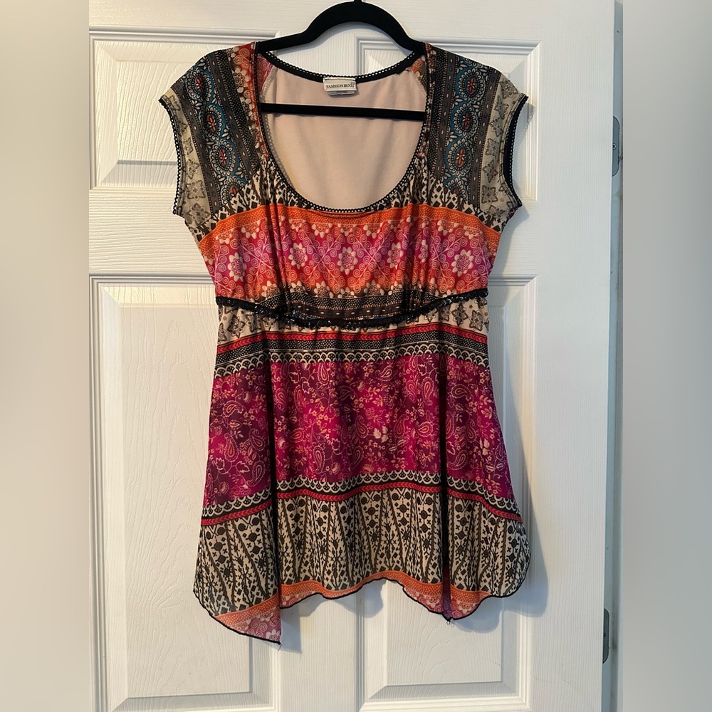 Boho Y2K Top